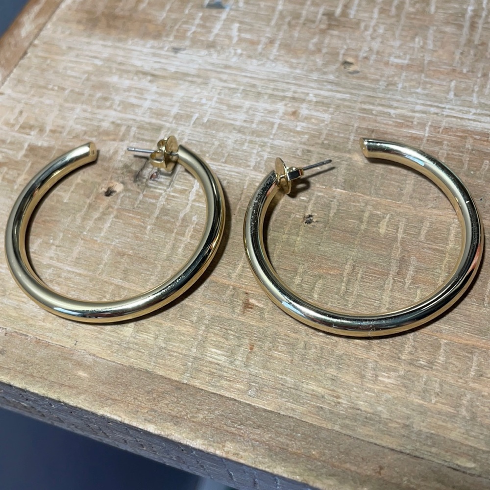 Ana Luisa Tia Medium Hoop Earrings
